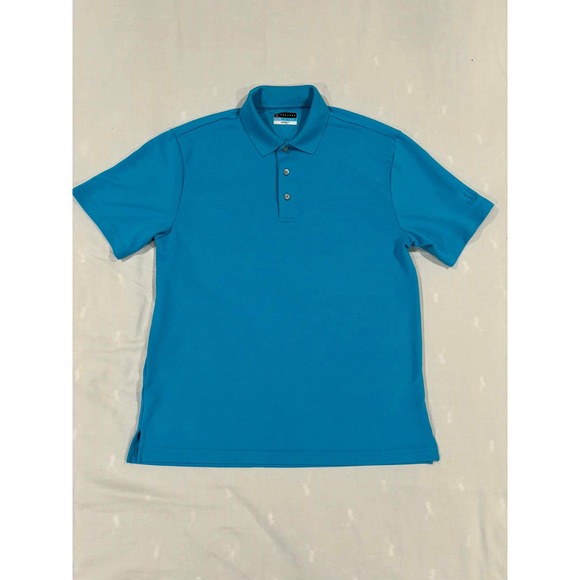 PGA Tour Other - PGA TOUR Airflux Golf Polo Shirt Blue Short Sleeve Performance Mens L G